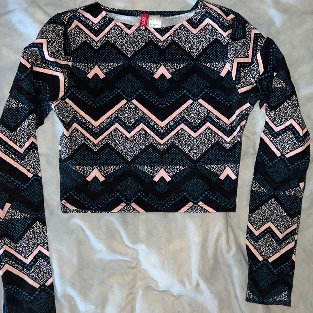 Geometric crop top